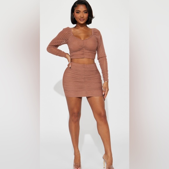 Fashion Nova Dresses & Skirts - NWOT FashionNova metallic skirt set